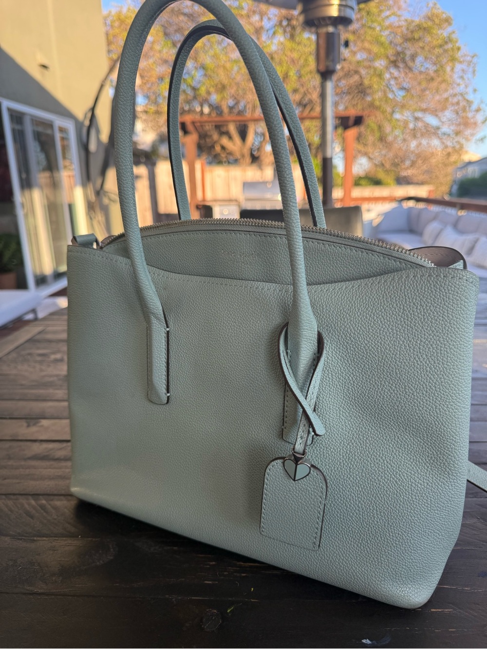 Kate Spade Margaux Medium Satchel - tiffany blue
